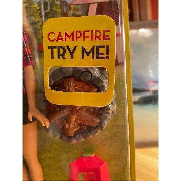 Mattel Barbie Camping Fun Campfire Barbie 2016 NIB - Picture 3 of 13